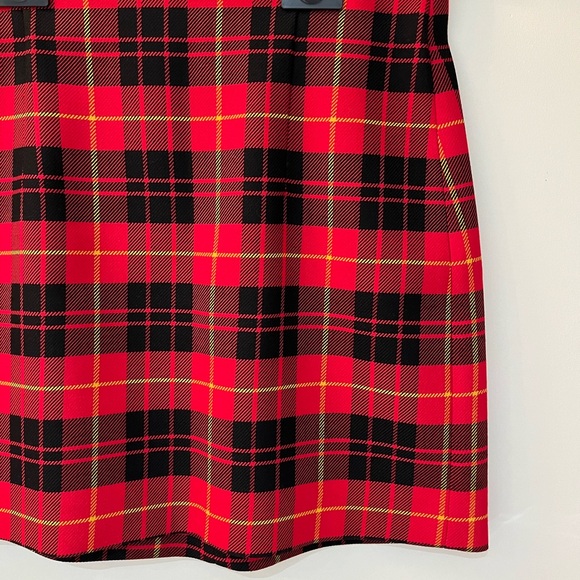 Red Plaid Zara Mini Skirt - Picture 2 of 5
